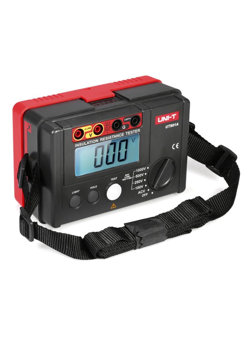 UNI-T UT501A 1000V Insulation Resistance Meter Ground Tester Megohmmeter Voltmeter w/LCD Backlight - Image 2