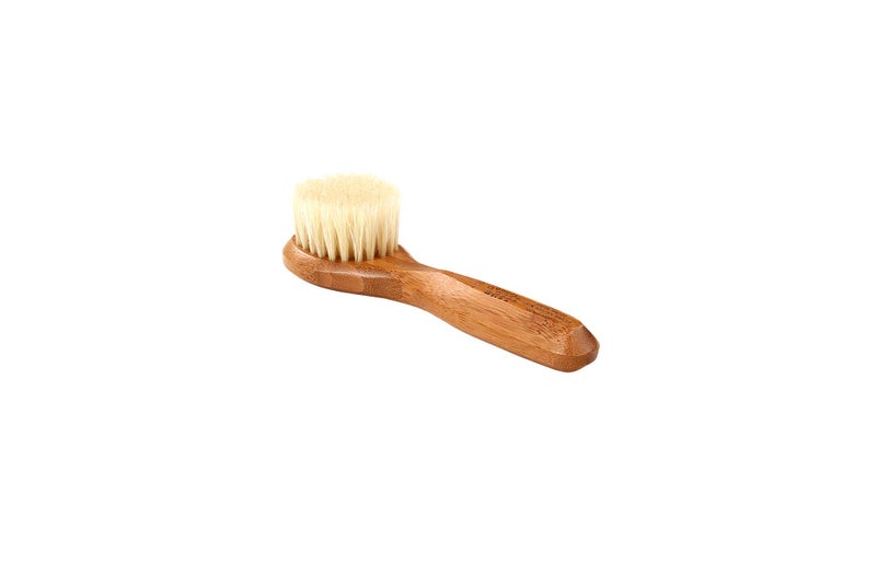 Bass Facial Cleansing Brush - Natural Bristle Wood Handle - Image 4
