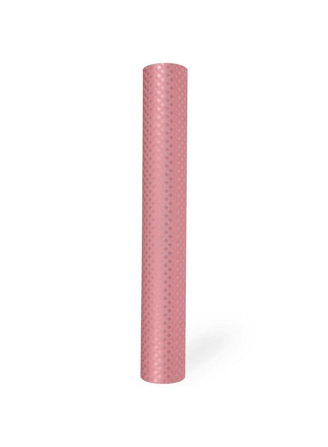 GripEasy 45 cm X 1.5 m Peach Food Grade EVA Multipurpose Shelf Liners mat roll for Kitchen Drawer, Shelf mat,cupboad mat, Dinning mat, almirah Shelf (Check Texture Peach) - Image 2