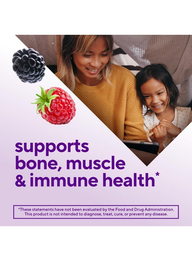 Vitafusion Vitamin D3 Gummy Vitamins for Bone and Immune System Support, Peach, Blackberry and Strawberry Flavored, 50 mcg Vitamin D, 75 Day Supply, 150 Count - Image 3