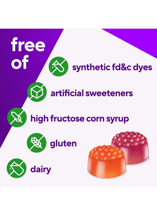 Vitafusion Vitamin D3 Gummy Vitamins for Bone and Immune System Support, Peach, Blackberry and Strawberry Flavored, 50 mcg Vitamin D, 75 Day Supply, 150 Count - Image 4