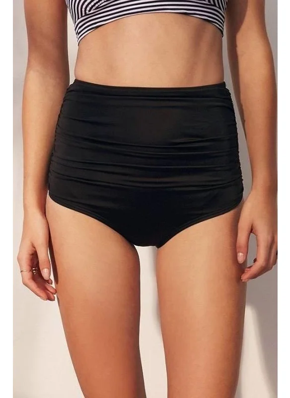Angelsin Black High Waist Bikini Set