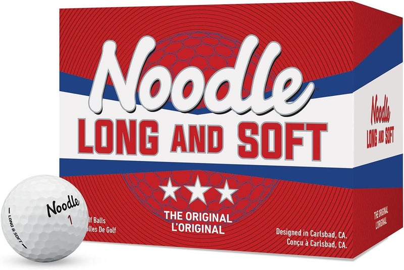 TaylorMade Noodle Long & Soft Golf Balls, Ultra-Soft 34 Compression Core, Great Feel and Increased Spin, Patented Dimple Design for Straighter Flight - Image 1