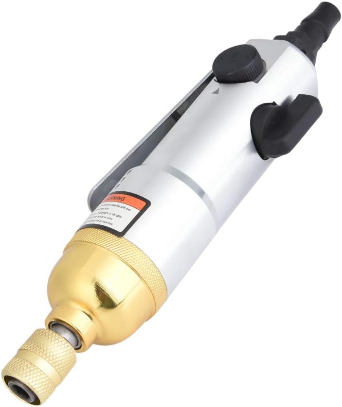 LiebeWH 1/4 Inch Industrial Pneumatic Air Screwdriver Reversible Impact with Double Hammer Strike Structure 35Nm 9000rpm for Machine Manufacturing Metal Auto Repair - Image 1