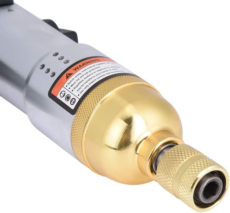 LiebeWH 1/4 Inch Industrial Pneumatic Air Screwdriver Reversible Impact with Double Hammer Strike Structure 35Nm 9000rpm for Machine Manufacturing Metal Auto Repair - Image 5