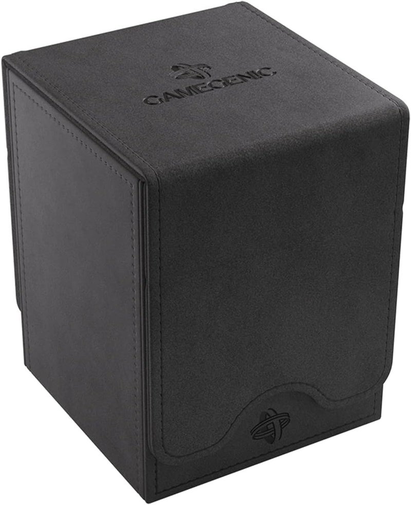 GameGenic Card Deck Box â€“ Deck Box: Squire XL Black 100CT â€“ Durable and Sturdy TCG, OCG Card Storage â€“ Compatible with Pokemon Yugioh Commander and MTG Magic: The Gathering Cards - Image 1