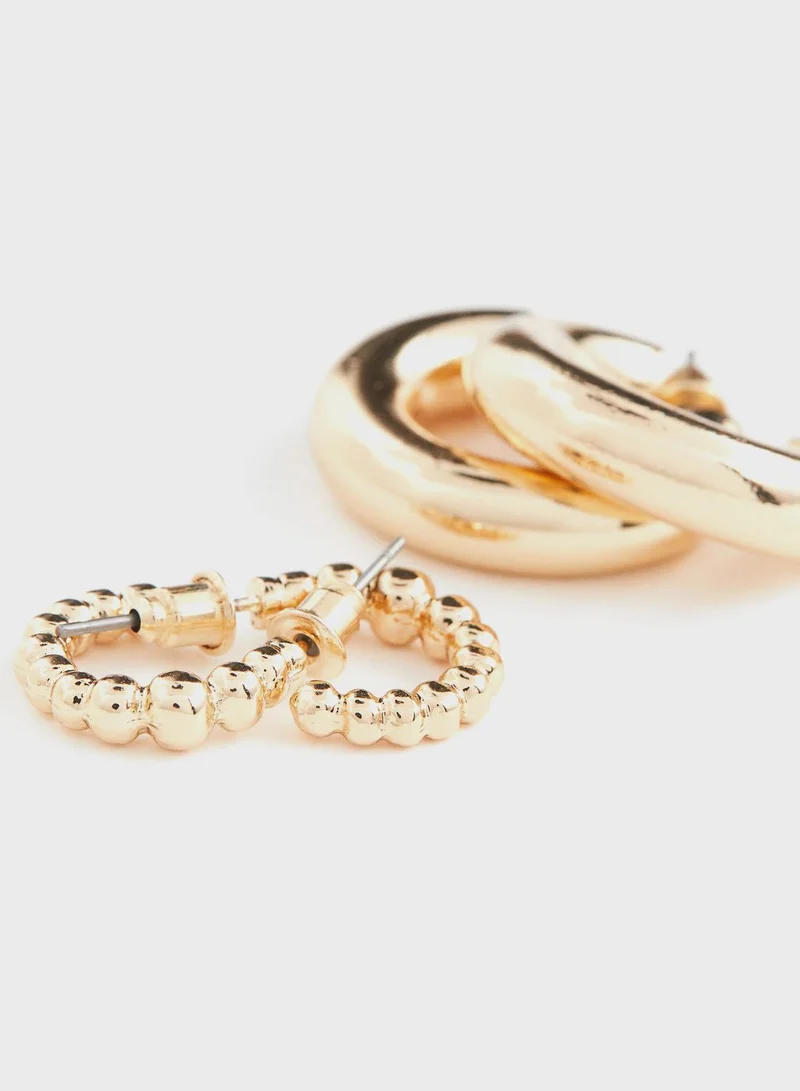 H&M 2 Pairs Hoop Earrings