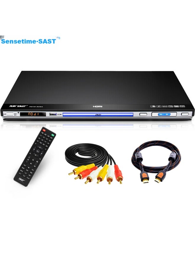 Sast Pdvd-959a Dvd Player, Hdmi, Disc Player, Cd Player, Vcd Player, Dvd Drive Player, Video Disc Player, Usb Music Player, Black - Image 1