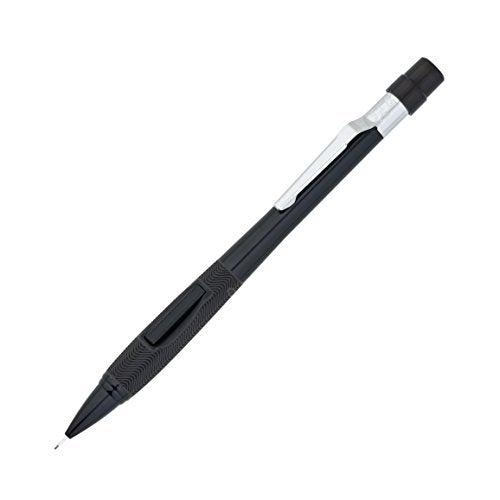 Pentel قلم رصاص أوتوماتيكي بنتل كويكر كليكر، حجم رأس 0.5 مم، أسود، علبة من 12 (PD345A) - Image 2