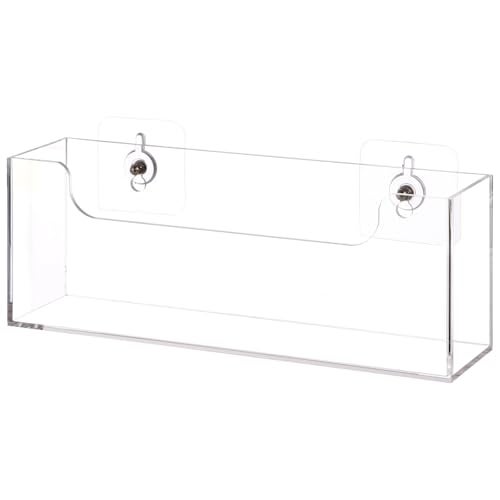Homaisson Clear Acrylic Mail Holder Box for Desk or Wall Mount, Mail Organizer Countertop, Modern Wall Mounted or Tabletop Mailbox, Letter Storage Organizer Box - Image 2
