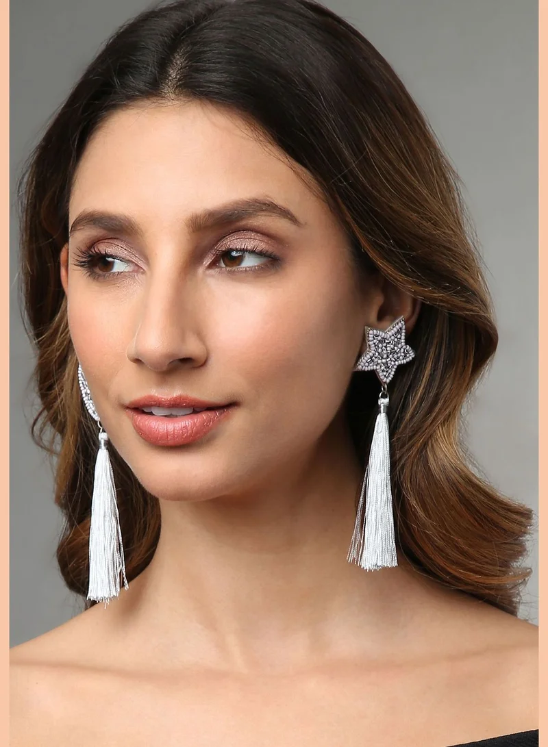 SOHI Alloy Geometric Drop Earrings