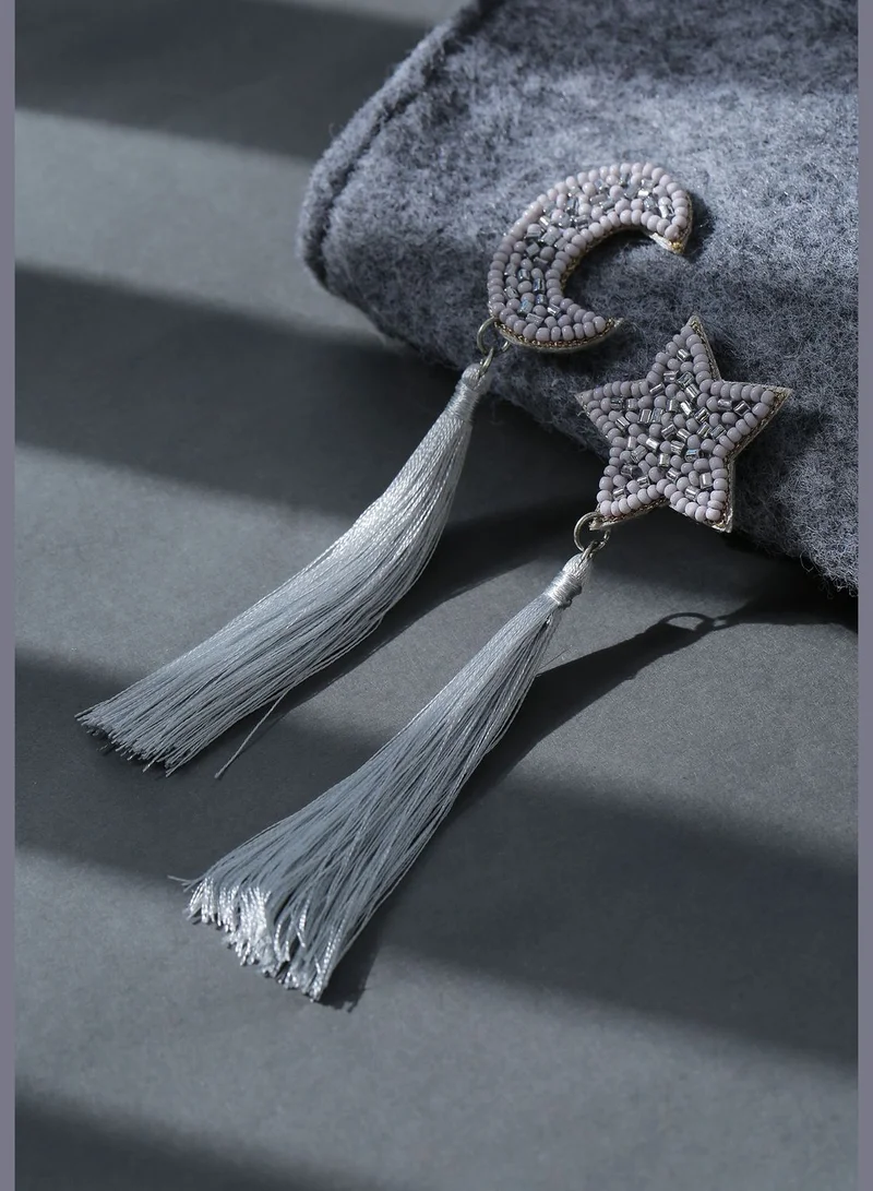 SOHI Alloy Geometric Drop Earrings