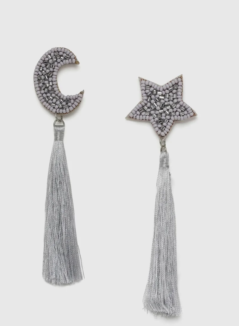 SOHI Alloy Geometric Drop Earrings