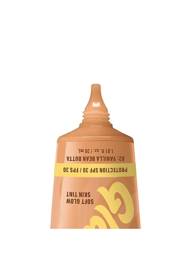 NYX PROFESSIONAL MAKEUP NYX Professional Makeup Buttermelt Glaze Soft Glow Skin Tint + SPF/FPS 30, Foundation, 12h Wear, Vanilla Bean Butta