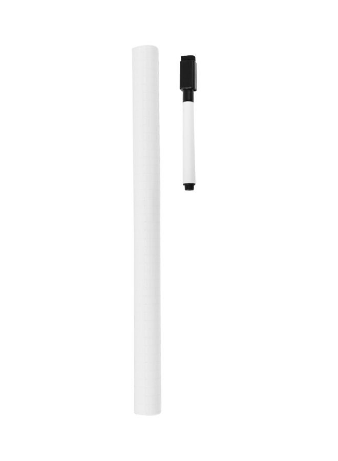 NIBEMINENT Removable Wall Sticker With Whiteboard Pen 45x200cm White - Image 1