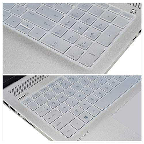iKammo Keyboard ProtectorSkin Cover Compatible HP Pavilion 15.6" 2018 New Series,HP Pavilion x360 15-BR075NR,HP Pavilion 15-BS 15-BW 15-CC 15-CB 15-CD,HP ENVY x360 15M-BP 15M-BQ,17.3"HP ENVY 17M 17-BS(Clear) - Image 4
