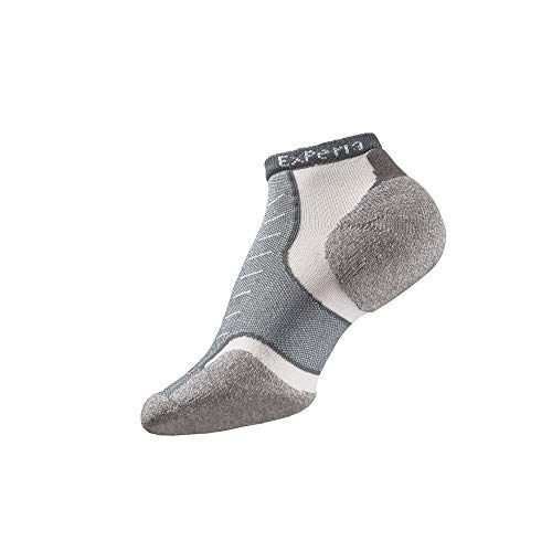 Thorlos Experia XCCU Thin Cushion Running Low Cut Socks, Grey, Extra Large - Image 3