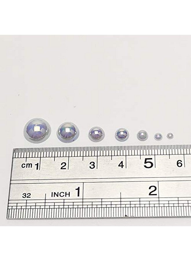 Chenkou Craft 3000Pcs 1 Box Grey Round Flatback Imitation Half Pearls Bead Loose Beads Gem (Grey Hall Ball) - Image 2