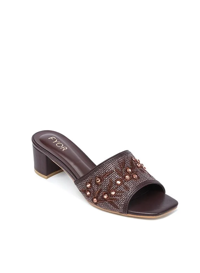 Fyor  Stylish Braided Block Heel Sandal HL 313 for Women | Best Price UAE