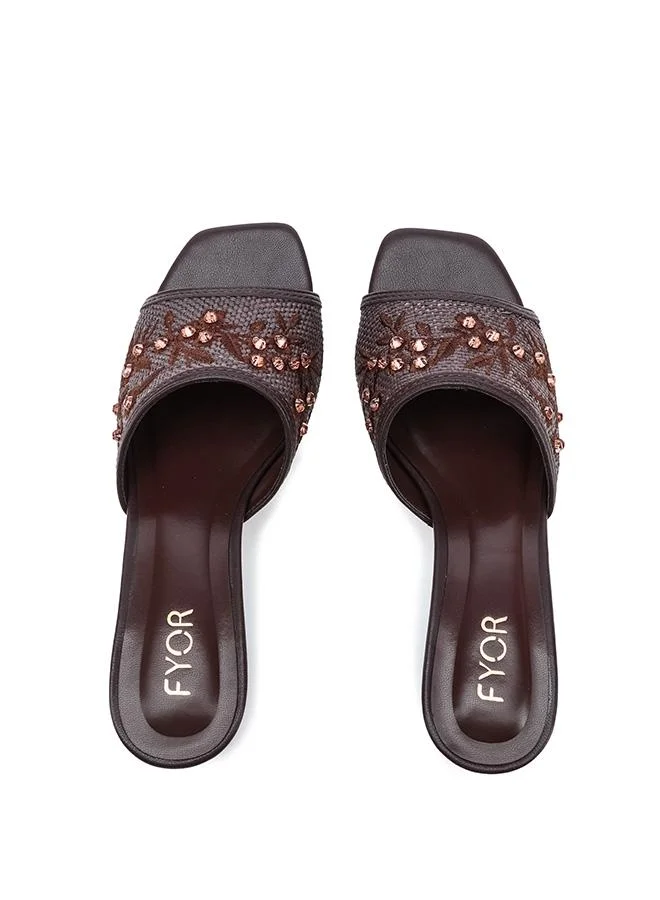 Fyor  Stylish Braided Block Heel Sandal HL 313 for Women | Best Price UAE