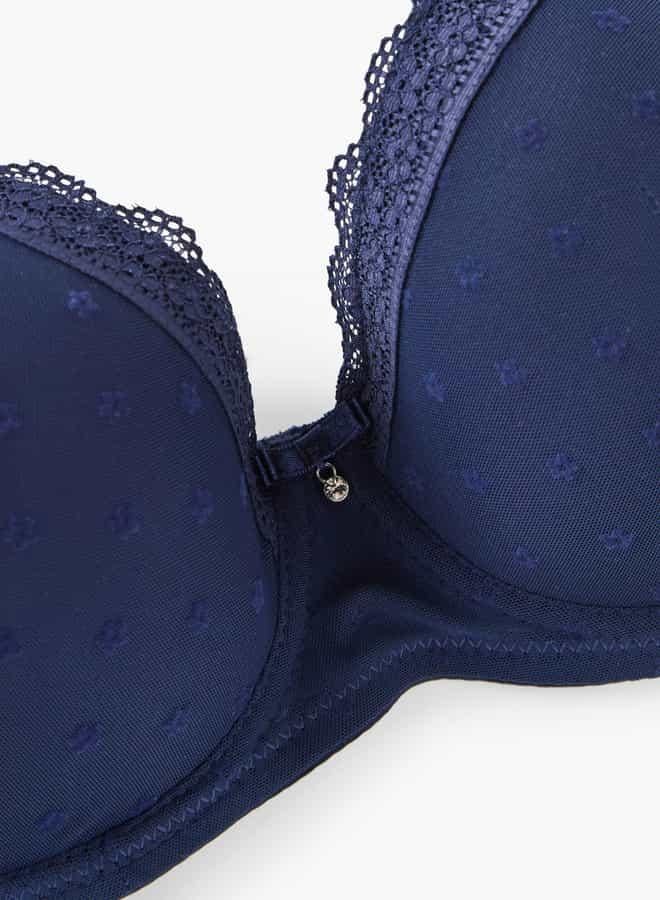 سبلاش فيڤ حمالة صدر بتفاصيل دانتيل وإغلاق بخطاف وعين - Image 4