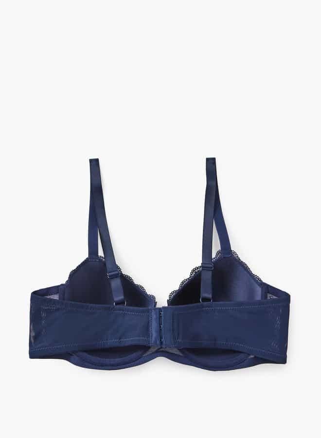 سبلاش فيڤ حمالة صدر بتفاصيل دانتيل وإغلاق بخطاف وعين - Image 2