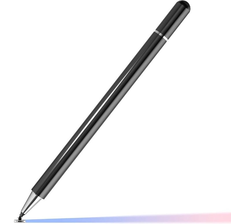 INEFABLE Tablet Stylus Pen 2 in 1 for All Touch Screens Devices | Fine Point Tip | High Sensitivity & Precision Capacitive Pen with Compatible for iOS, Android, and Windows - Pack of 1 (Black) - Image 1