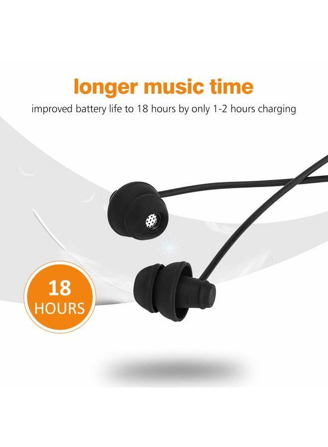 GOOJODOQ Bluetooth Sleep Headphones - GOOJODOQ Bluetooth 4.2 Wireless Soft in-Ear Sleeping Earbuds, 18 Hours Music time, Wireless Sleep Headsets for Insomnia, Side Sleeper, Gym, Relaxation and Sports- - Image 4