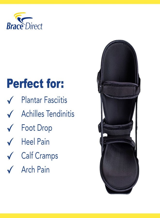 Brace Direct Adjustable Posterior Night Splint for Plantar Fasciitis, Achilles Tendonitis, Heel Pain and Foot Drop - Rigid Support Sleep Boot with Custom Stretch (M: Men’s 7.5–9, Women’s 8.5–10) - Image 3