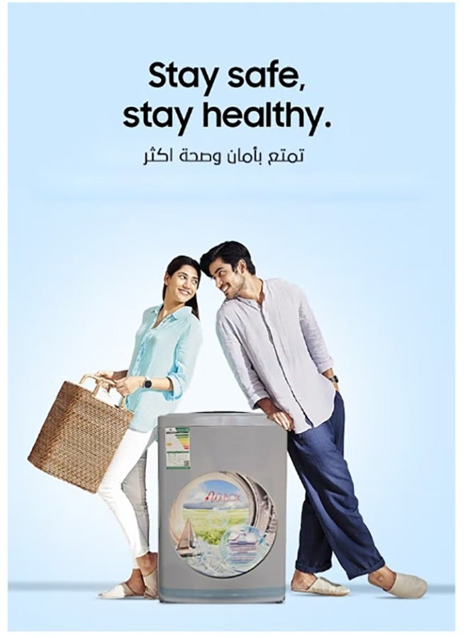 W.BOX 9 Kg Top Load Automatic Washing Machine with Low Noise Level, Silver Color | WBTL12S - Image 4