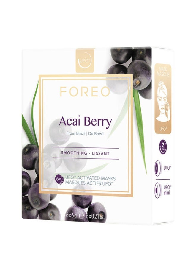 Foreo UFO Mini Mask Acai Berry 6*6G - Image 2