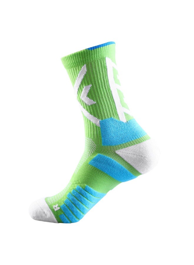 KUYING Fashion Anti Slip Breathable Sports Socks Four Piece Set 