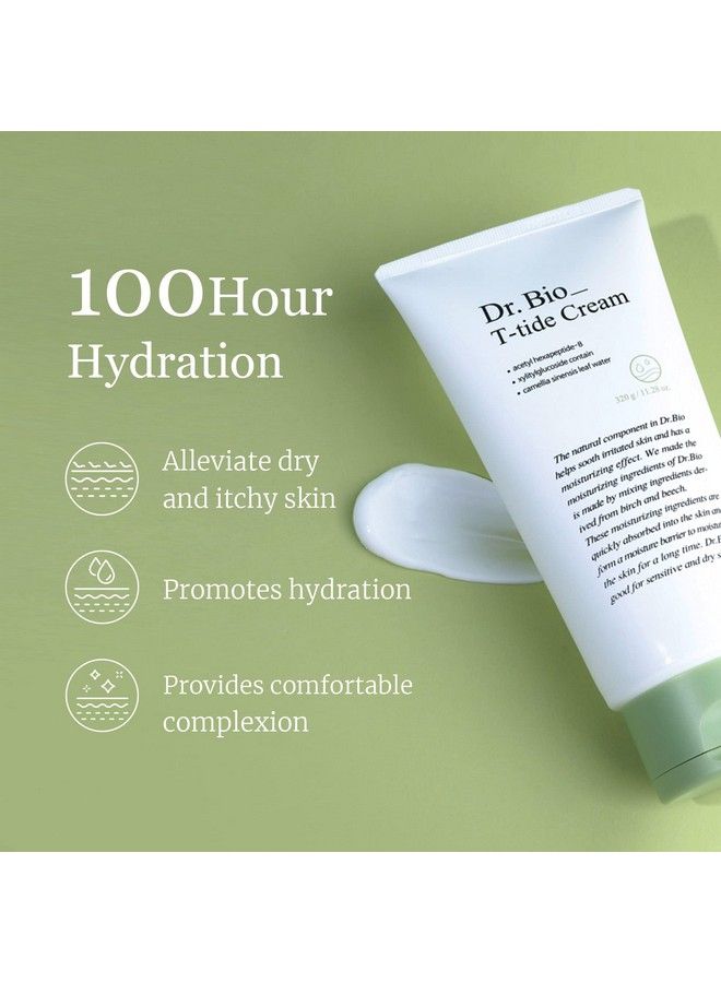 Dr.Bio كريم دكتور بيو تيتيد لجميع الأعمار من الأطفال إلى البالغين للبشرة الحساسة والجافة | مرطب يومي للوجه وكريم للجسم لبشرة زجاجية مرطبة كورية | منتجات العناية بالبشرة للجسم والوجه (320 جرام 11.28 أونصة) - Image 3
