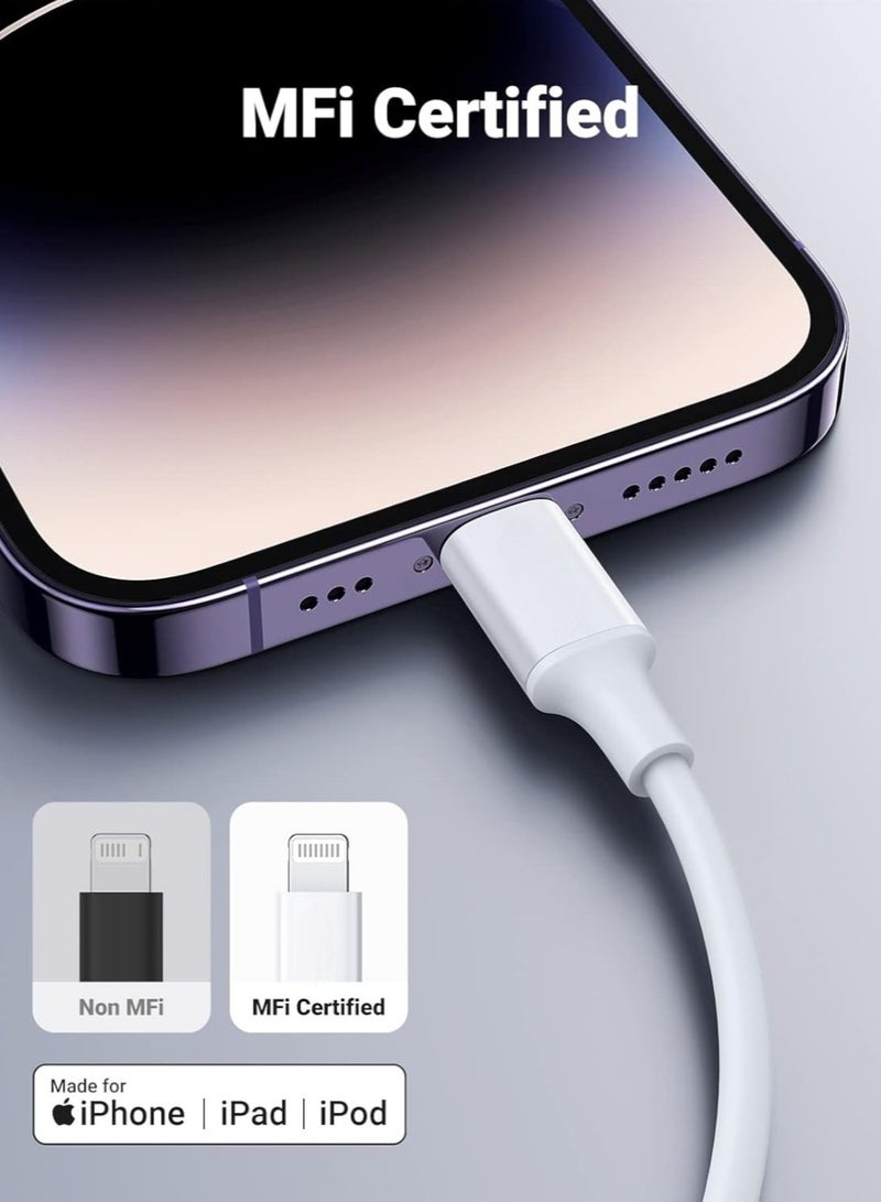 Original 1 Meter [MFi Certified] USB C to Lightning PD Fast Charging Charger Cable 20W for iPhone 14/14 Pro/14 Plus/14 Pro Max, iPad Pro and All iPhone 8-14 Series - Image 4