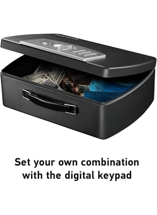 SentrySafe Portable Safe with Customizable Security Code, 0.21 Cubic Feet Compact Anti-Tamper Safe Box for Money, Jewelry, and Valuable Items - Image 4