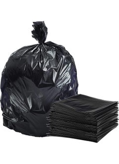 Hi Care (Pack of 100 Bags) Hi-Care Garbage Bag Black 95X120cm 30 Micron Heavy Duty Oxo Biodegradable Plastic Bag Large Trash Bags Dustbin Bags Waste Bag Office Bag Strong & Durable Bin Bag Garbage Bag Large  - Image 1