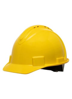 Honeywell Honeywell North Hard Hat Short Brim Vented Four Point Ratchet Suspension Yellow  - Image 1