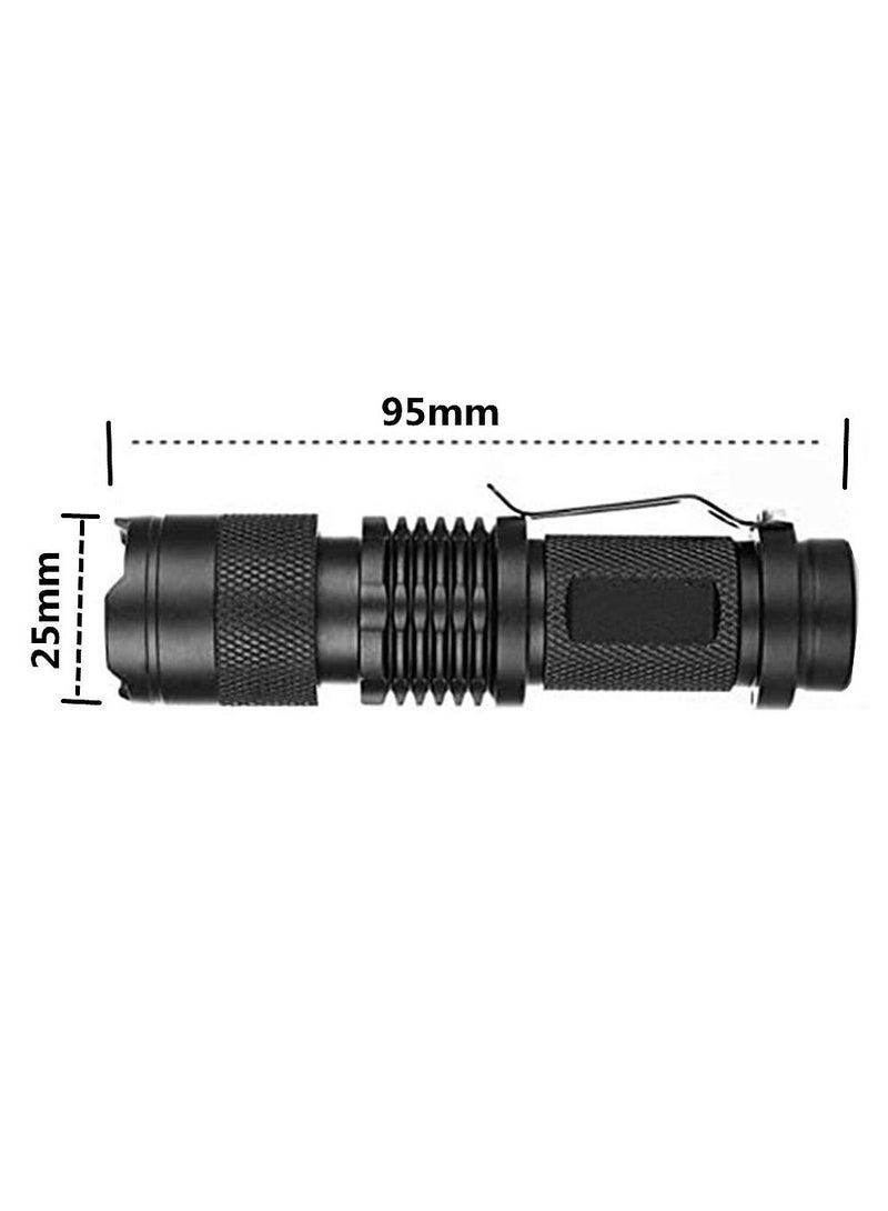 Black light UV flashlight LED variable zoom UV blue light Scorpion dog cat pet detector Fluorescent mineral  - Image 2