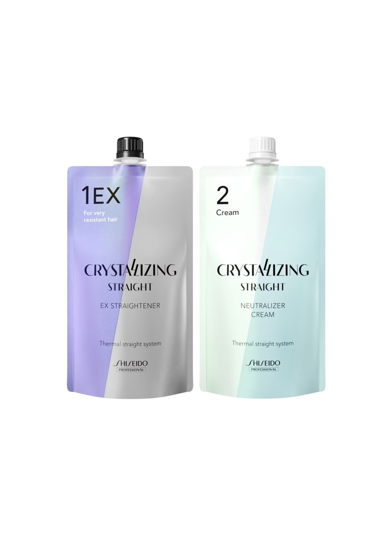 كريم شيسيدو الاحترافي لبلورة للشعر EX1 (400 جم) + نيوترالايزر 2 (400 جم)