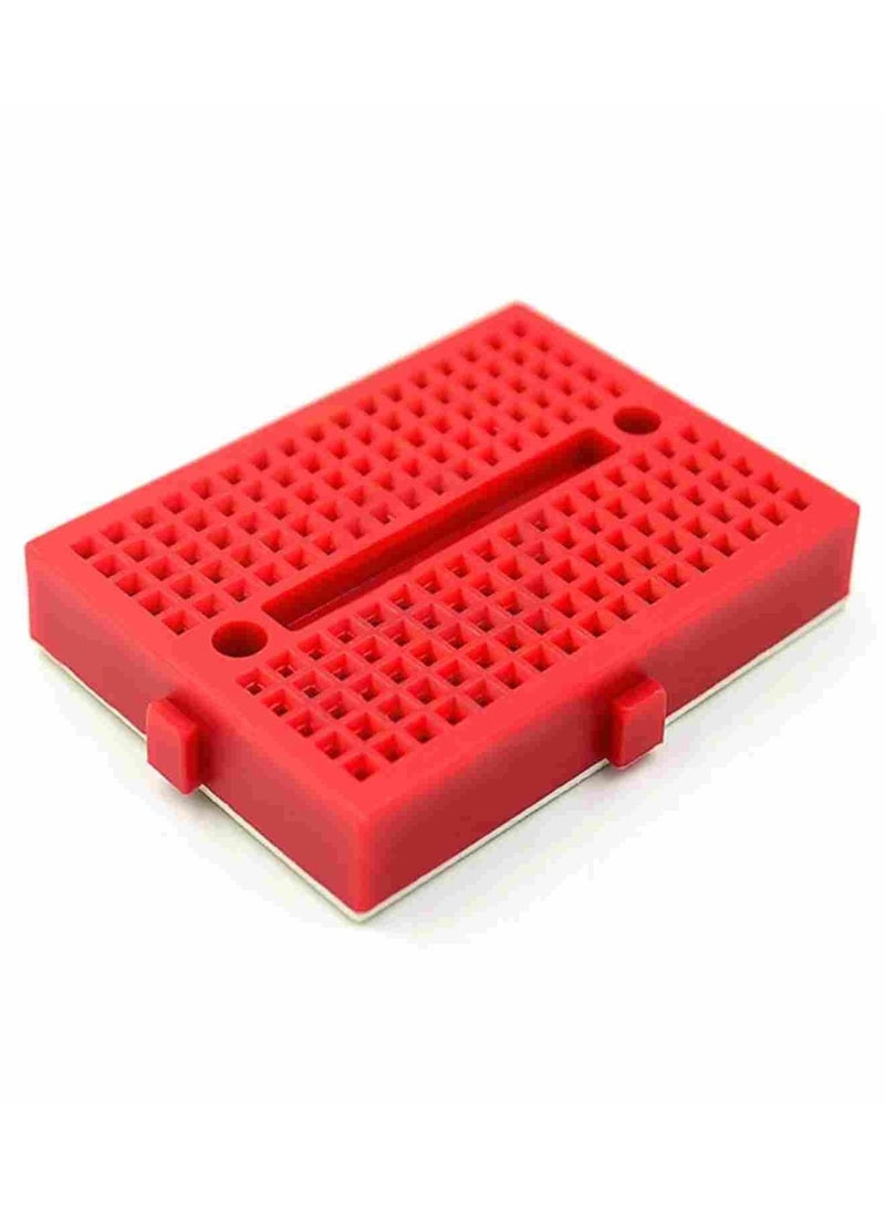SOLDOUT - 170 Tie-points Mini Solderless Prototype Experiment Test Breadboard 35 * 47 * 8.5mm SYB-170 Bread Board (Red) - Image 1