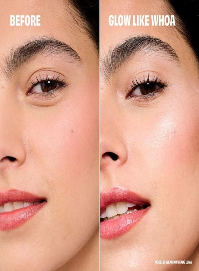 Benefit Wear Benefit Glow-La-La Highlight Powder 3g – Luna (Light Medium) – Shimmering Highlighter for a Radiant, Luminous Glow - Image 2