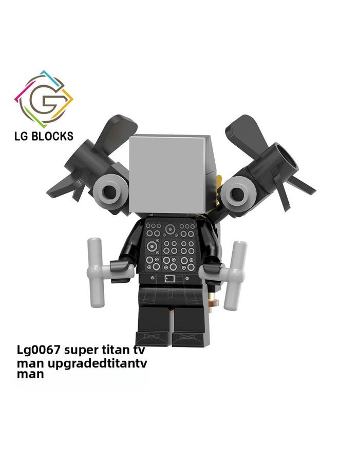 Huge Titan TV Man 3.0 Lightning Toilet Man Flying Monitor Man Boy Audio Man Assembled Toys-Color:Lg0067 Titan Tv Man  - Image 1