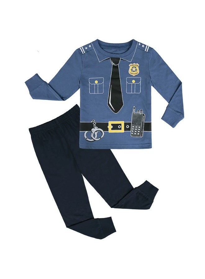 general Halloween boy's glowing pajama set that lights up at night - skeleton costume for role-playing - Image 1