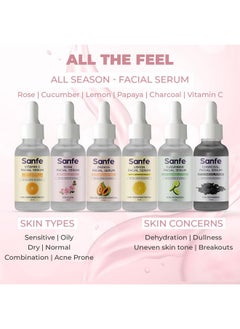 Sanfe Instant Hydration Cucumber Face Serum | For Toned & Nourished Skin | 100% Fruit Extracts, Korean Formulation | 10Ml (Rose)  - Image 5