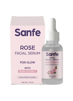 Sanfe Instant Hydration Cucumber Face Serum | For Toned & Nourished Skin | 100% Fruit Extracts, Korean Formulation | 10Ml (Rose)  - Image 1