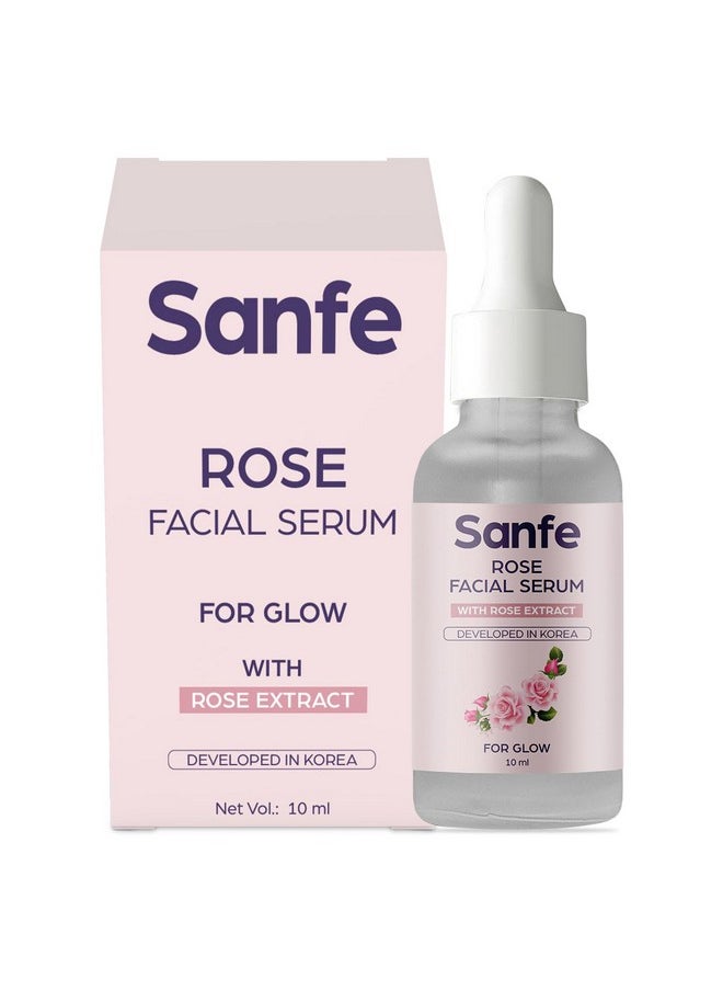 Sanfe - Instant Hydration Cucumber Face Serum | For Toned & Nourished Skin | 100% Fruit Extracts, Korean Formulation | 10Ml (Rose) - Image 1