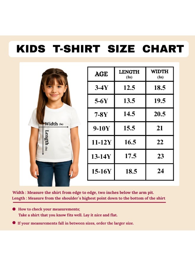 PRINTSHOP4ME South Africa Girls T-Shirt | Kids Round Neck Short Sleeve Cotton Tee | Printed Flag Design | Ideal For School,Events,Travel,Outings And Everyday Wear - Image 2