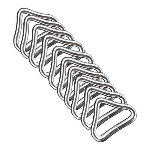 Tookie Trampoline Triangle Buckle 10pcs High Strength Erosion Resistance Metal Triangle Ring Buckle VRings for Trampoline Replacement Repair - Image 1