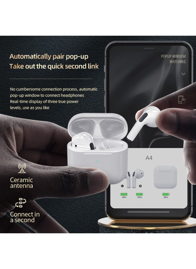 Generic - Pro 4 TWS Wireless Headphones Earphone Bluetooth-compatible 5.3 Waterproof Headset with Mic for Xiaomi iPhone Pro4 Earbuds - Image 1