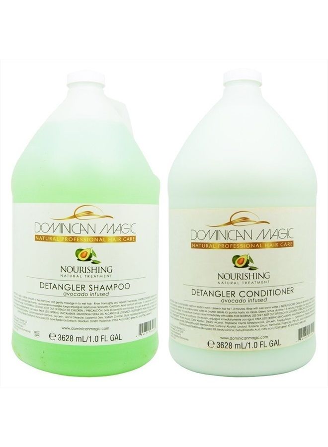 Dominican Magic Avocado Detangler Shampoo & Conditioner 1 gal Duo"Set" - Image 1